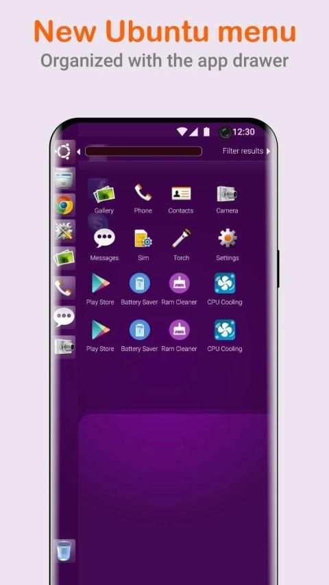 Ubuntu Style Launcher स्क्रीनशॉट 7