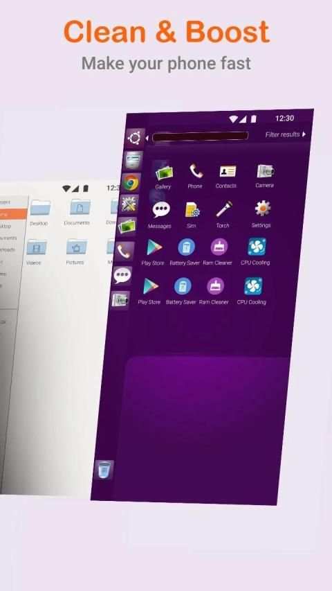 Ubuntu Style Launcher स्क्रीनशॉट 2
