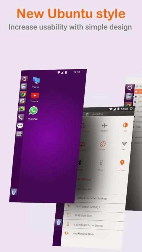 Ubuntu Style Launcher स्क्रीनशॉट 1