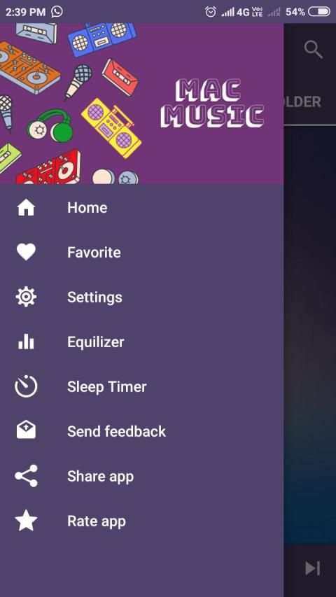 Mac Music Player - Folder Player स्क्रीनशॉट 1
