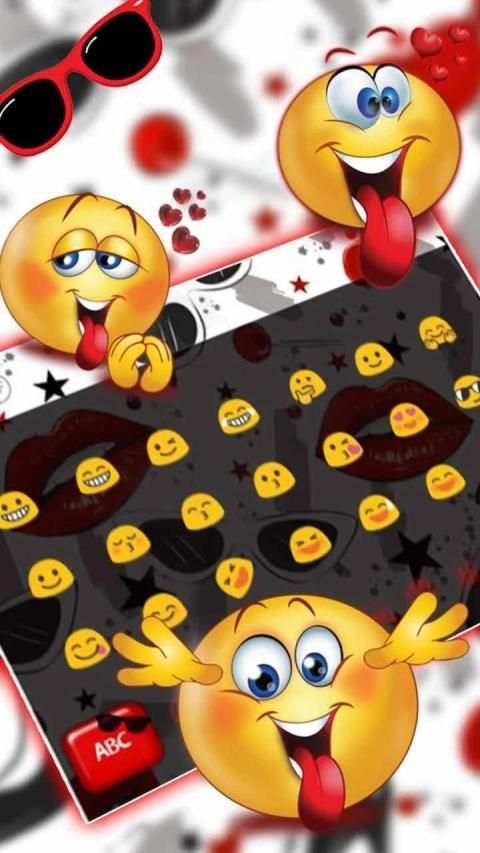 Glossy Red Lips Keyboard Theme स्क्रीनशॉट 1