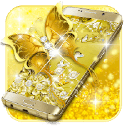 Golden Butterfly Luxury Launcher आइकन