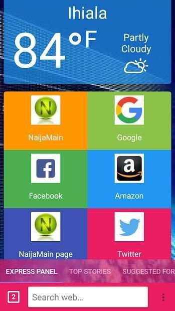 NaijaMain Browser screenshot 2