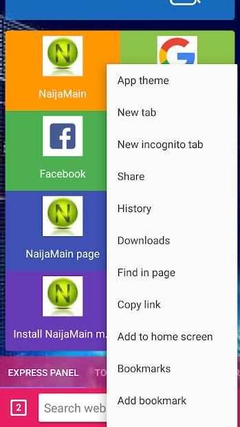 NaijaMain Browser screenshot 1