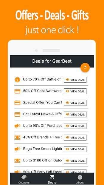 Shopping Coupons for GearBest screenshot 1