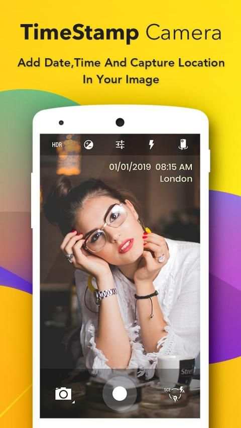 Auto Time Stamp Camera स्क्रीनशॉट 2