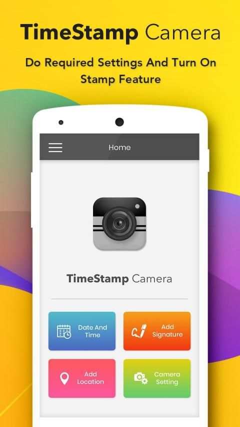 Auto Time Stamp Camera स्क्रीनशॉट 1