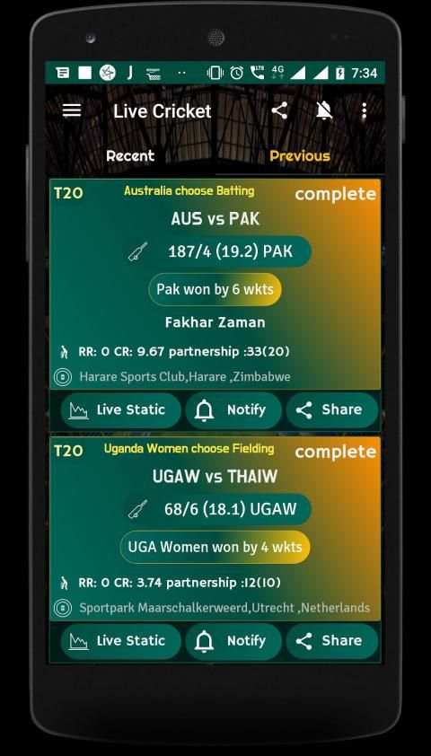 Live Cricket Score 2019 - schedule & Cricket NEWS स्क्रीनशॉट 14