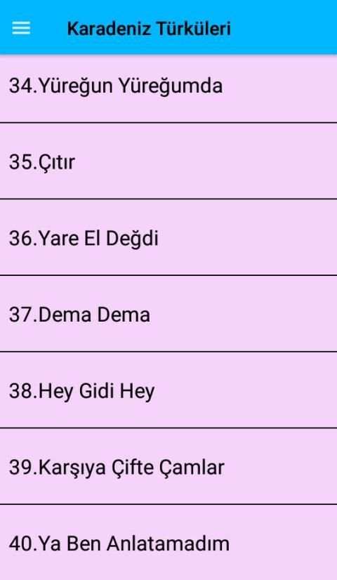 Karadeniz TÜRKÜLERİ (İnternetsiz) screenshot 2