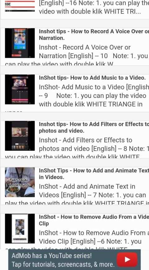 INSHOT - TIPS TUTORIAL VIDEO EDITOR screenshot 7