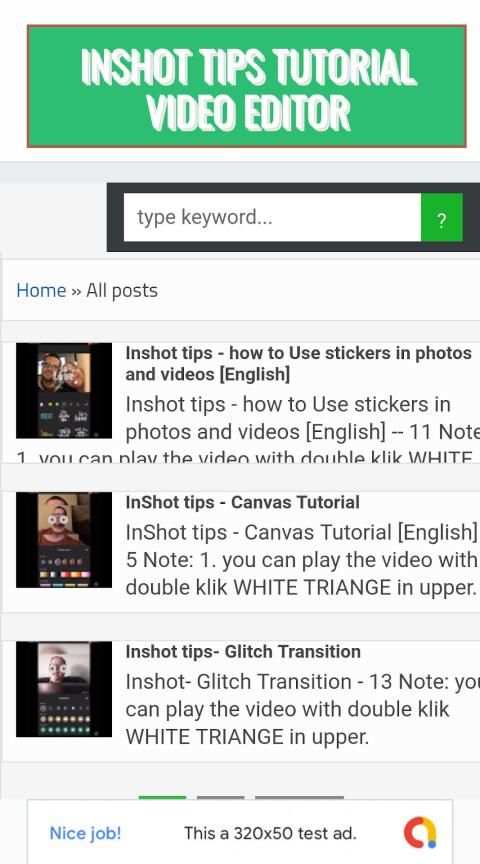 INSHOT - TIPS TUTORIAL VIDEO EDITOR screenshot 6