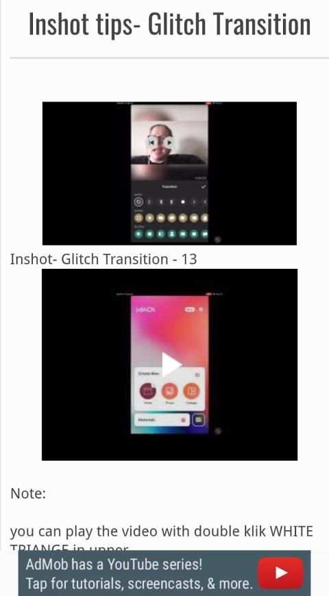 INSHOT - TIPS TUTORIAL VIDEO EDITOR screenshot 1