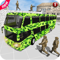 Offroad Army Bus Driving: OG New Army Games 2019 आइकन