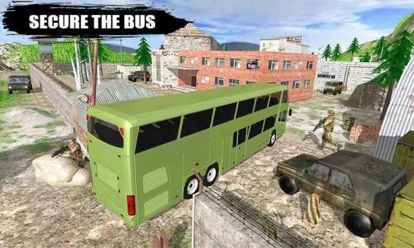Offroad Army Bus Driving: OG New Army Games 2019 स्क्रीनशॉट 1