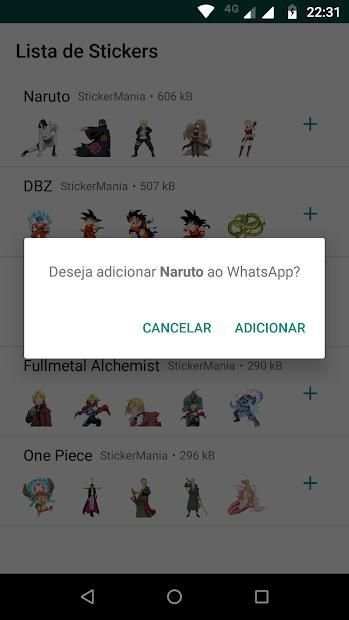 Anime Sticker para WhatsApp screenshot 6