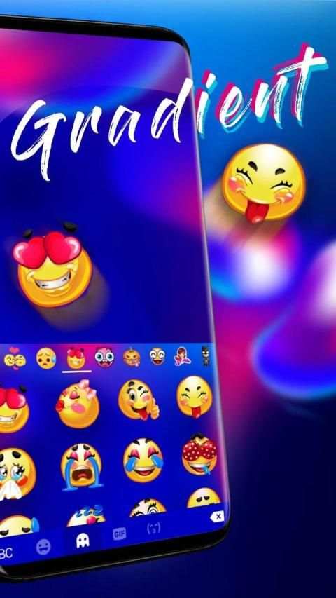 Abstract Gradient Keyboard Theme 1 تصوير الشاشة