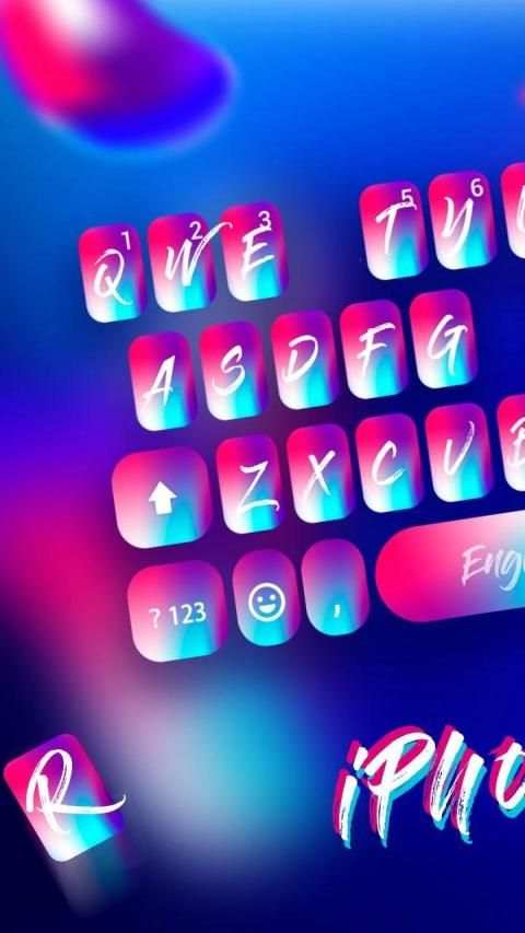 Abstract Gradient Keyboard Theme 4 تصوير الشاشة