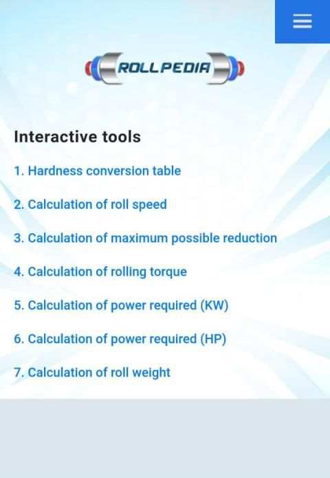 ROLLPEDIA - About rolling mill (HSM/CRM) rolls screenshot 2