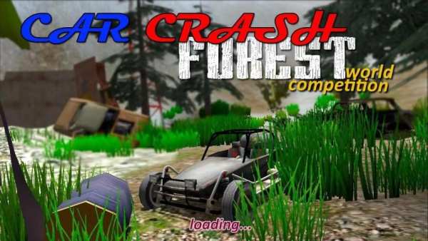 Car Crash Forest racing game स्क्रीनशॉट 10
