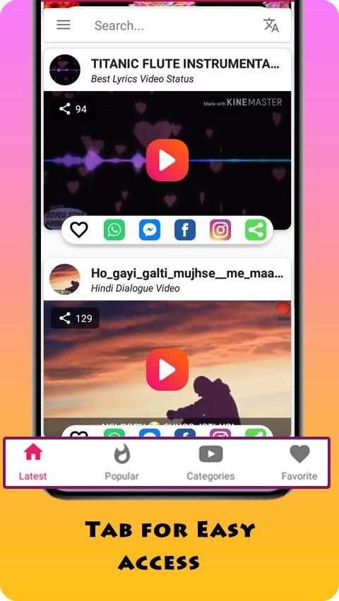 Filmi Dialogue Video Status स्क्रीनशॉट 2