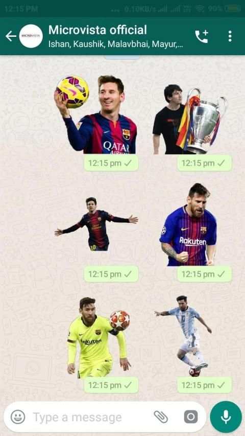 Messi Stickers For WhatsApp screenshot 1