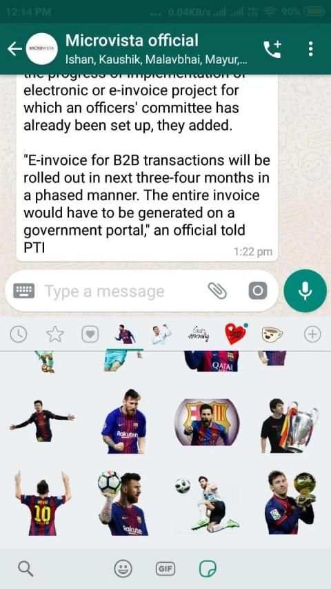 Messi Stickers For WhatsApp screenshot 4