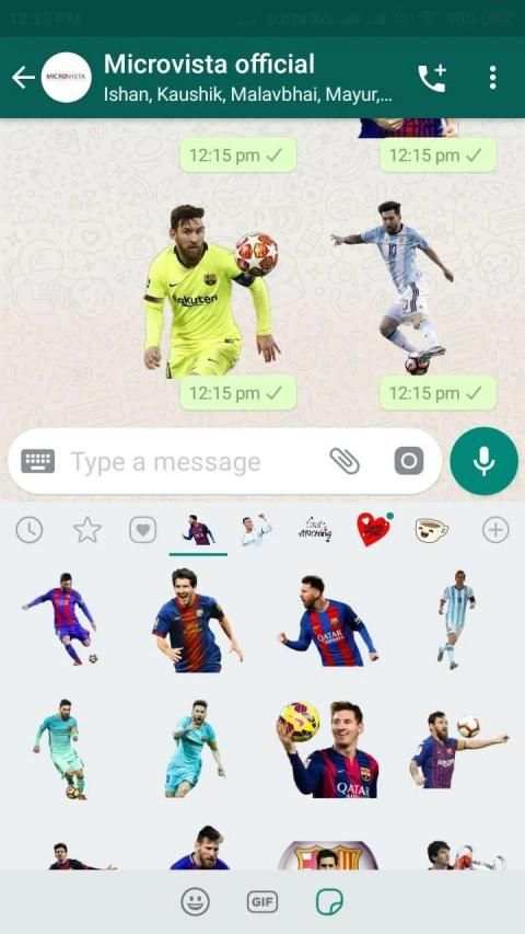 Messi Stickers For WhatsApp screenshot 2