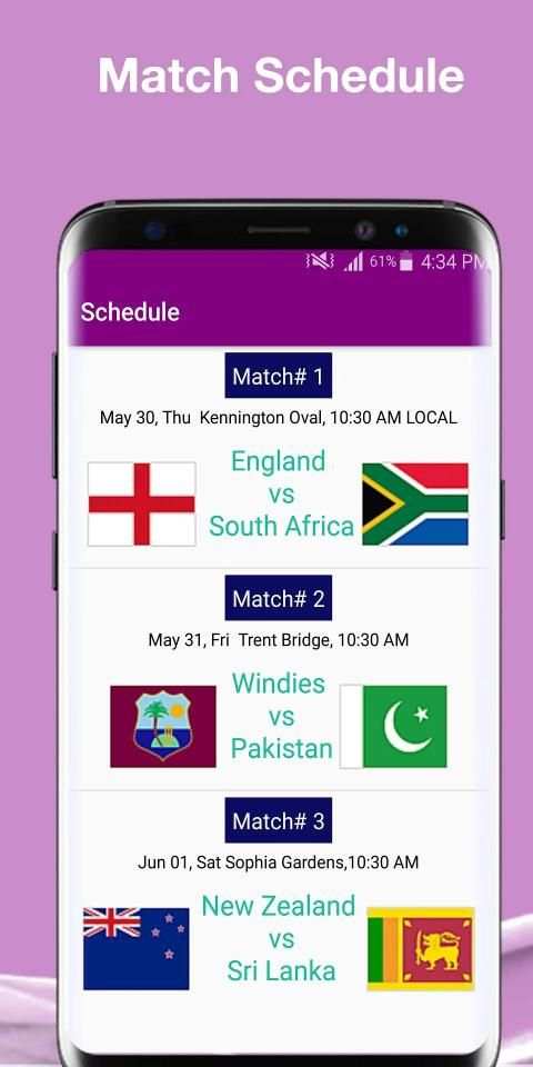 World Cup 2019 Cricket - Ranking, Schedule & News screenshot 3