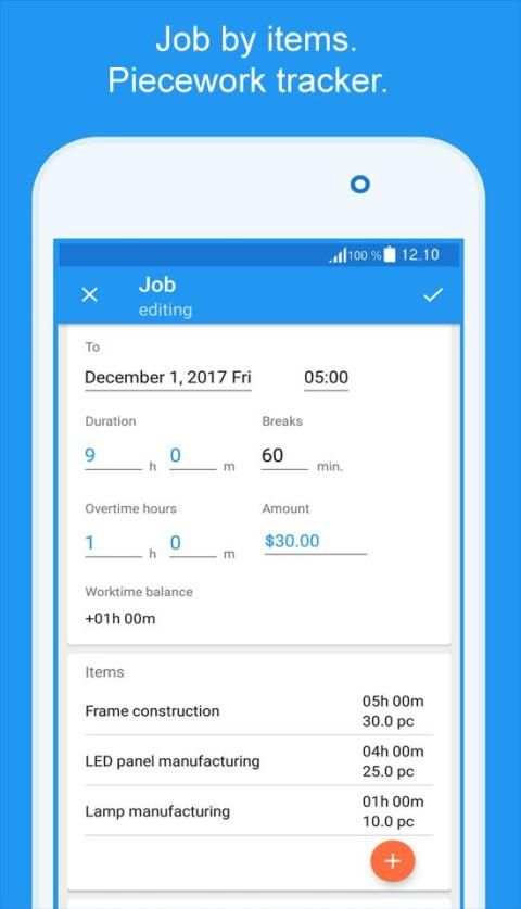 Express Worklog - timesheet, work time tracker screenshot 12