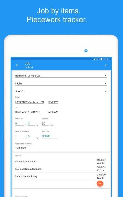 Express Worklog - timesheet, work time tracker screenshot 4