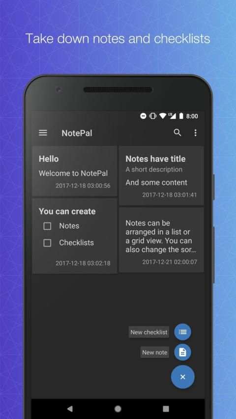 NotePal - Material Design Notepad स्क्रीनशॉट 8