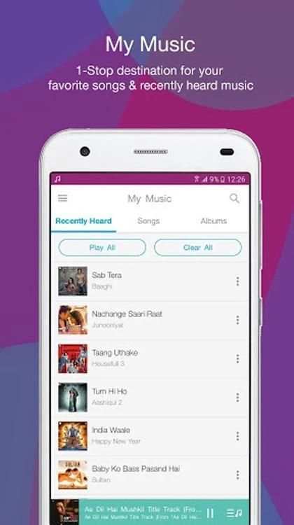 Jio Music : Music On Go स्क्रीनशॉट 1