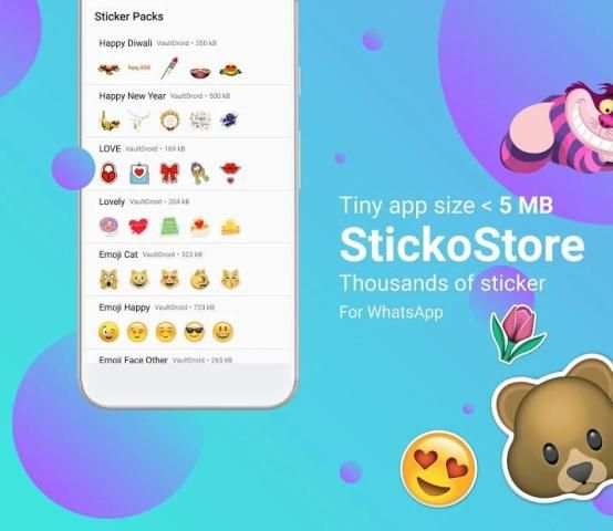 StickoStore - Sticker Pack For WhatsApp WASticker स्क्रीनशॉट 1