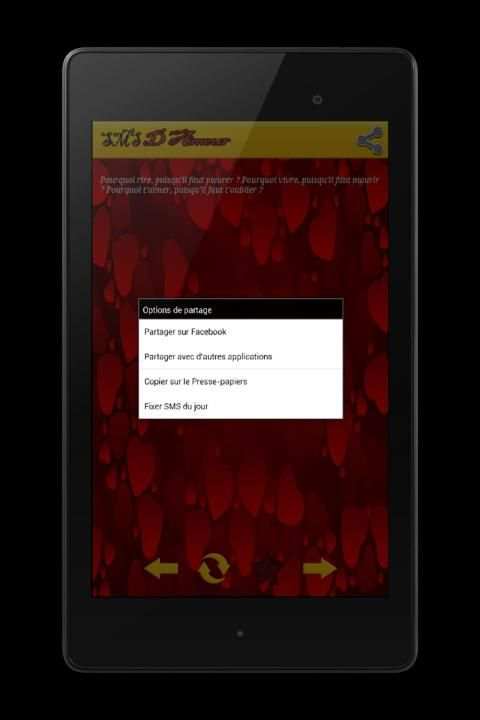 SMS D'amour en Français screenshot 1