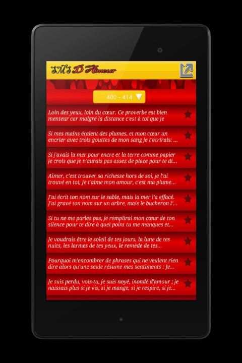 SMS D'amour en Français screenshot 2