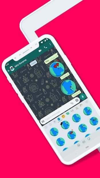 Earthy - Stickers for WhatsApp (WASticker apps) screenshot 3