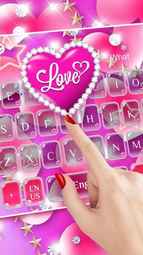 Pink Love keyboard स्क्रीनशॉट 2