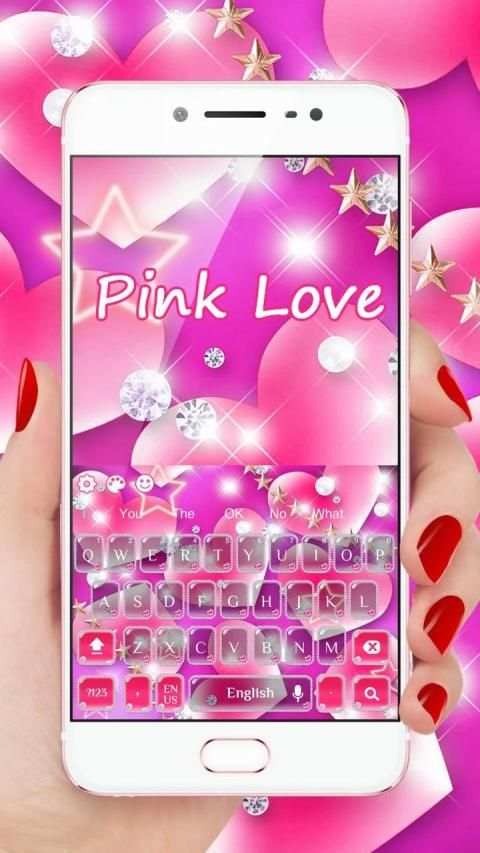Pink Love keyboard screenshot 3