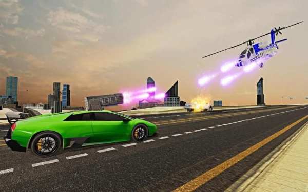 US Police Transform Robot Unicorn Horse Chase Game screenshot 5