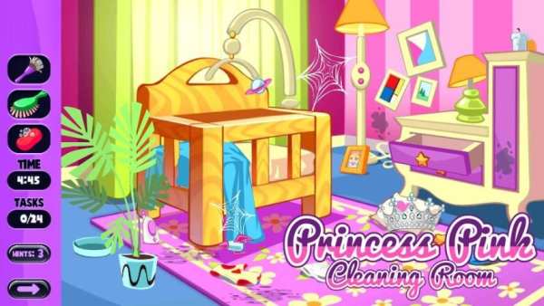 Princess Pink Cleaning Room स्क्रीनशॉट 2
