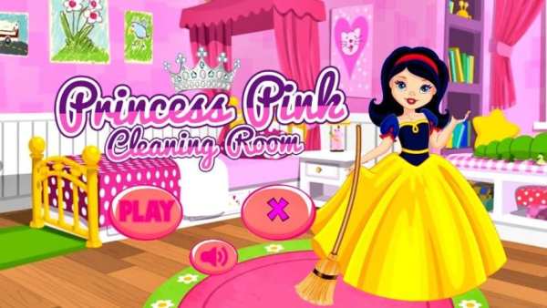 Princess Pink Cleaning Room स्क्रीनशॉट 1