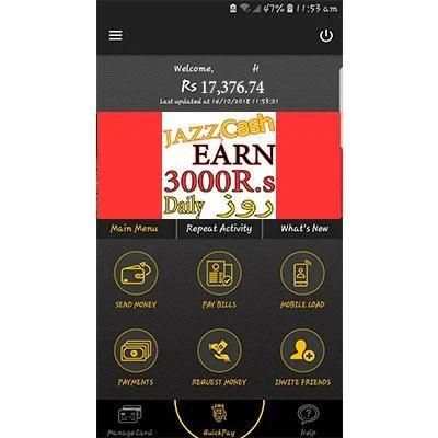 JazzCaash Earn App स्क्रीनशॉट 1