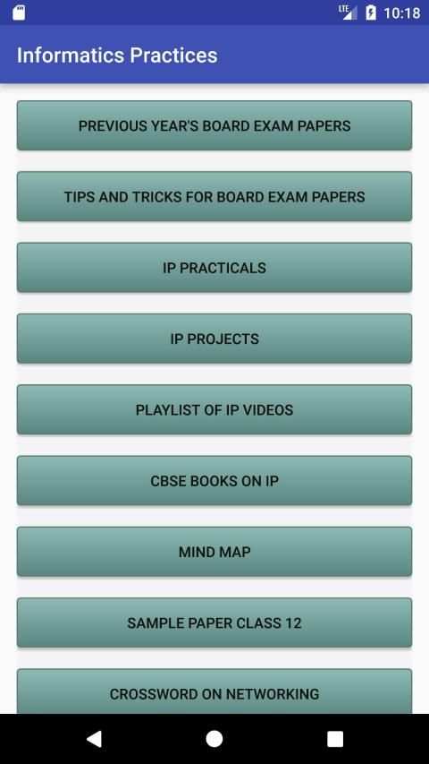 Informatics Practices App screenshot 2