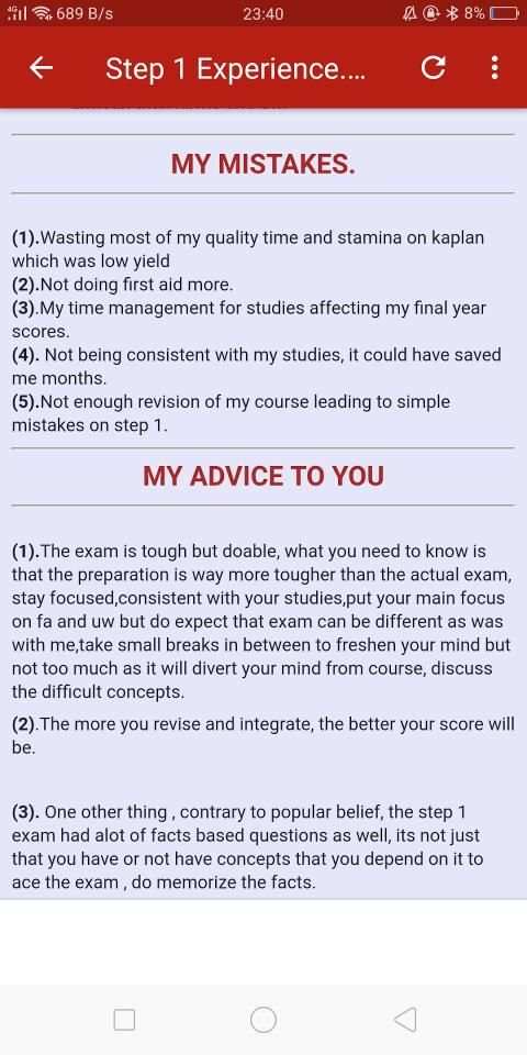 Best USMLE Step 1 Scores & Experiences screenshot 1