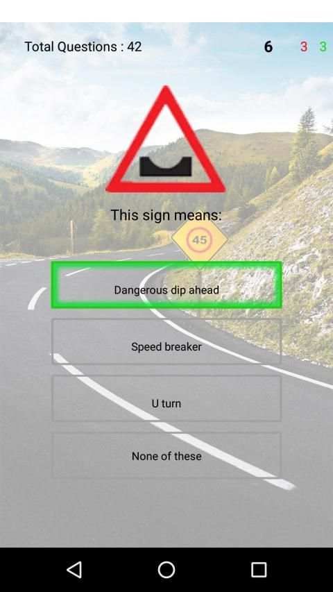 Driving theory test - Traffic signals test स्क्रीनशॉट 3