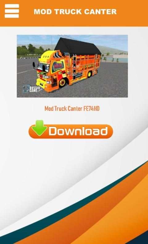 Bussid Mod Truck Canter Indonesia screenshot 3
