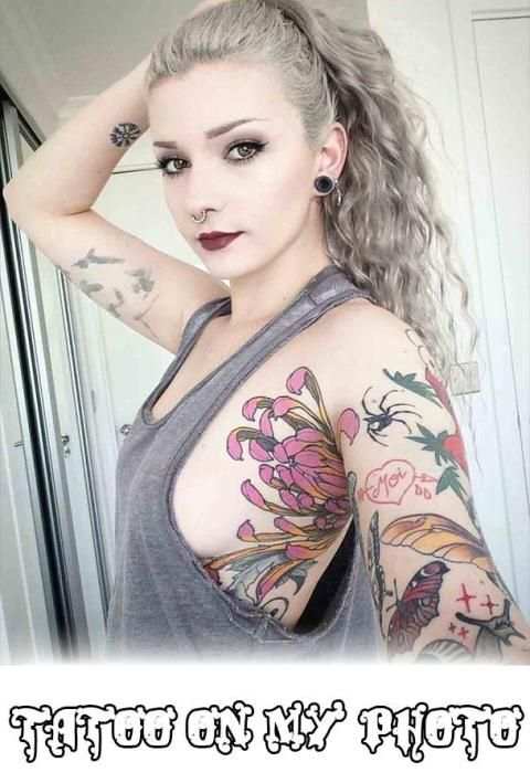 Tattoo On My Photo 2018 screenshot 3