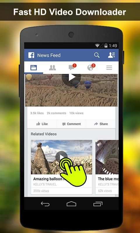 HD Video Downloader For Facebook Download Videos स्क्रीनशॉट 5