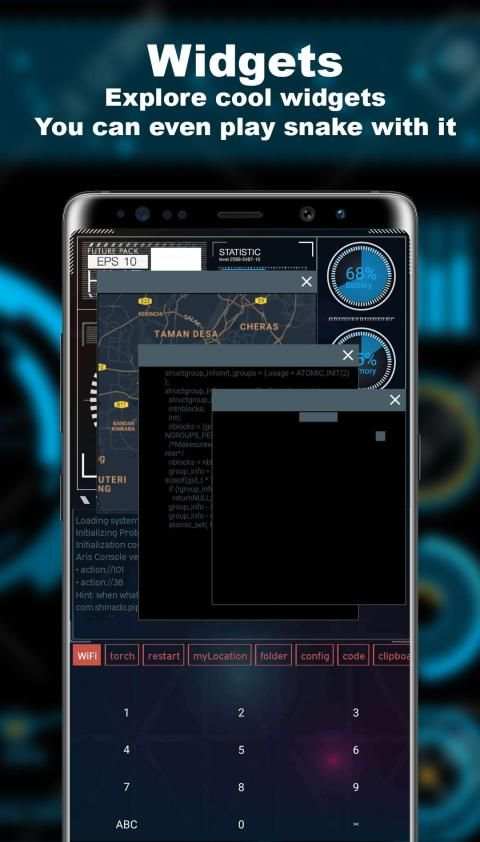 Hi-Tech Launcher -- Aris Theme स्क्रीनशॉट 4