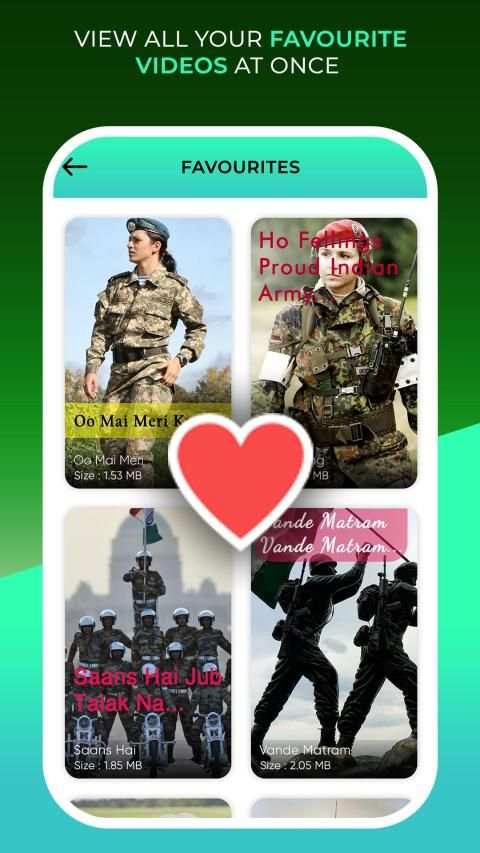 Army Video Song Status-Indian Army Video Status screenshot 2